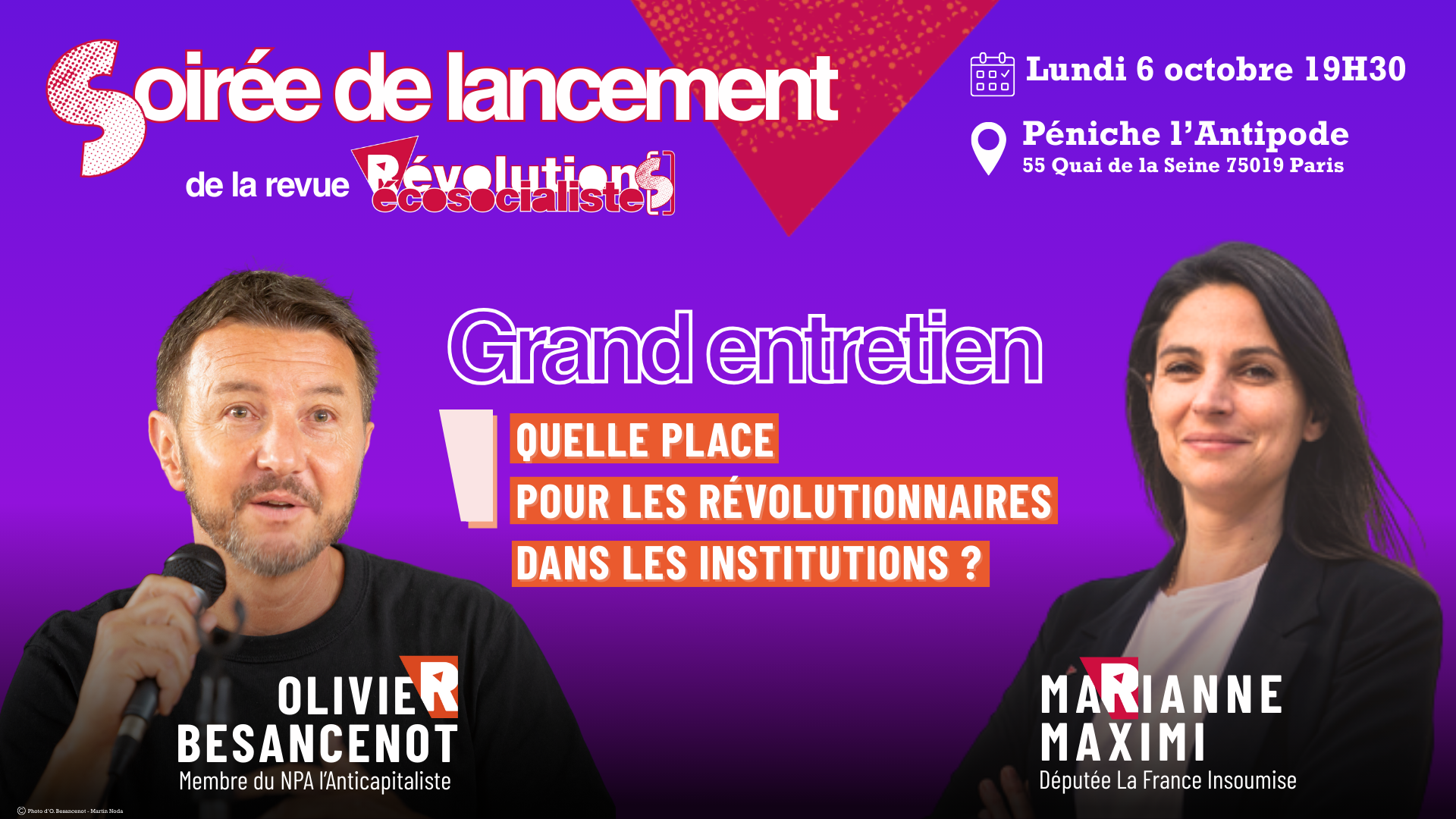 Soirée de lancement de la revue Révolution[s] Écosocialiste[s]